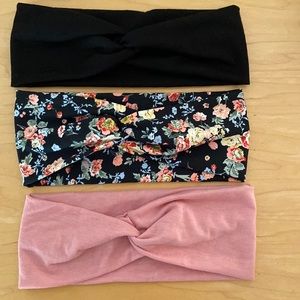 Tie front headbands